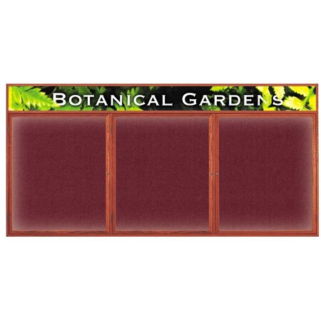 United Visual Products Open Faced Traditional Corkboard, 48x36" UV642A-WHITE-BUFF
